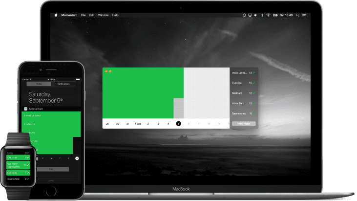 Momentum - free habit tracker app