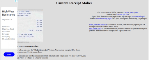 Custom Receipt Maker fake walmart receipt generator