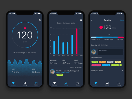 heart rate monitor app for iphone