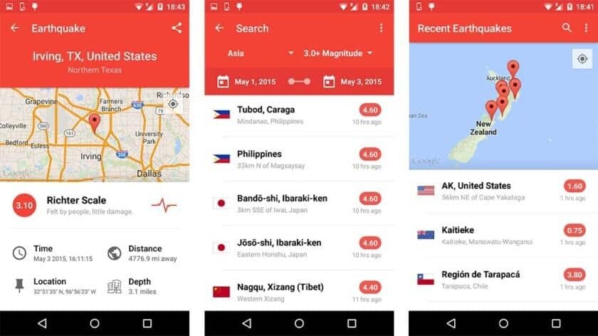 Earthquake Apps