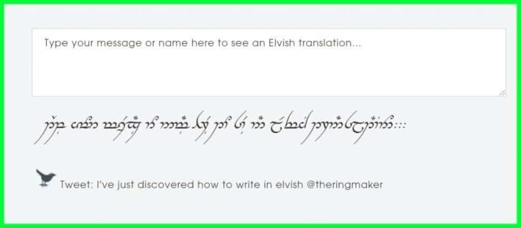 elvish translator