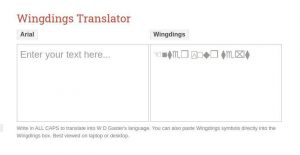 wingdings translator no emojis