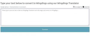 Wingdings Translator