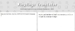 wingdings gaster translator