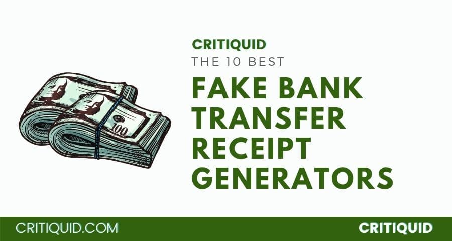Fake Bank Transfer Receipt Generator