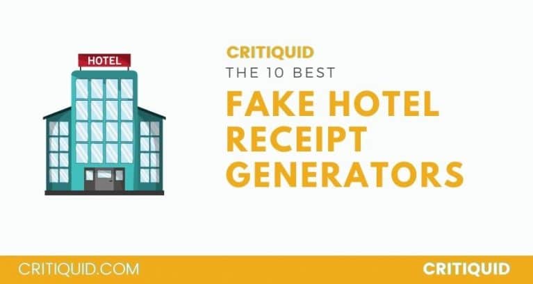 ✅Top 10 Fake Hotel Receipt Generator Online 2022