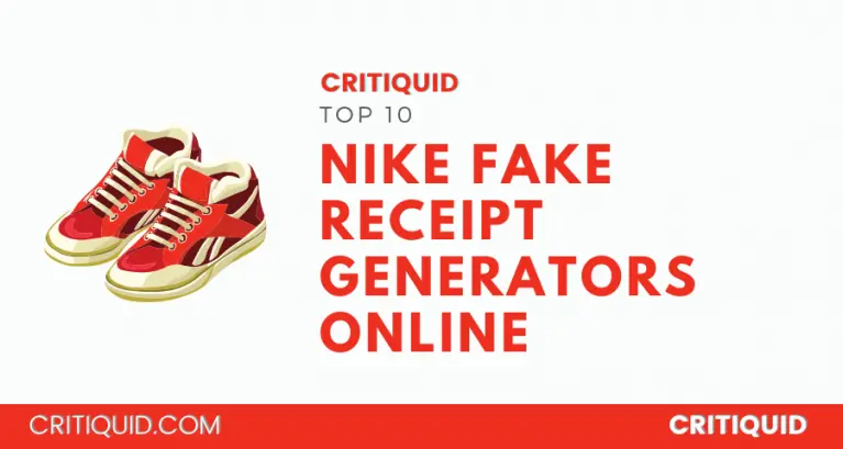 Top 10 Fake Nike Receipt Maker Tools 2024