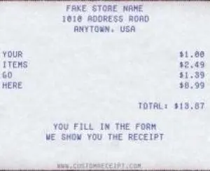 fake nike receipt generator