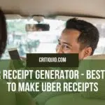 uber receipt generator