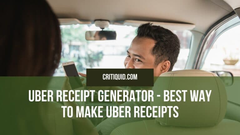 Fake Uber Receipt Generator – The Best way to make Uber Receipts 