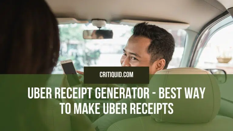 Fake Uber Receipt Maker- The Best way to make Uber Receipts 
