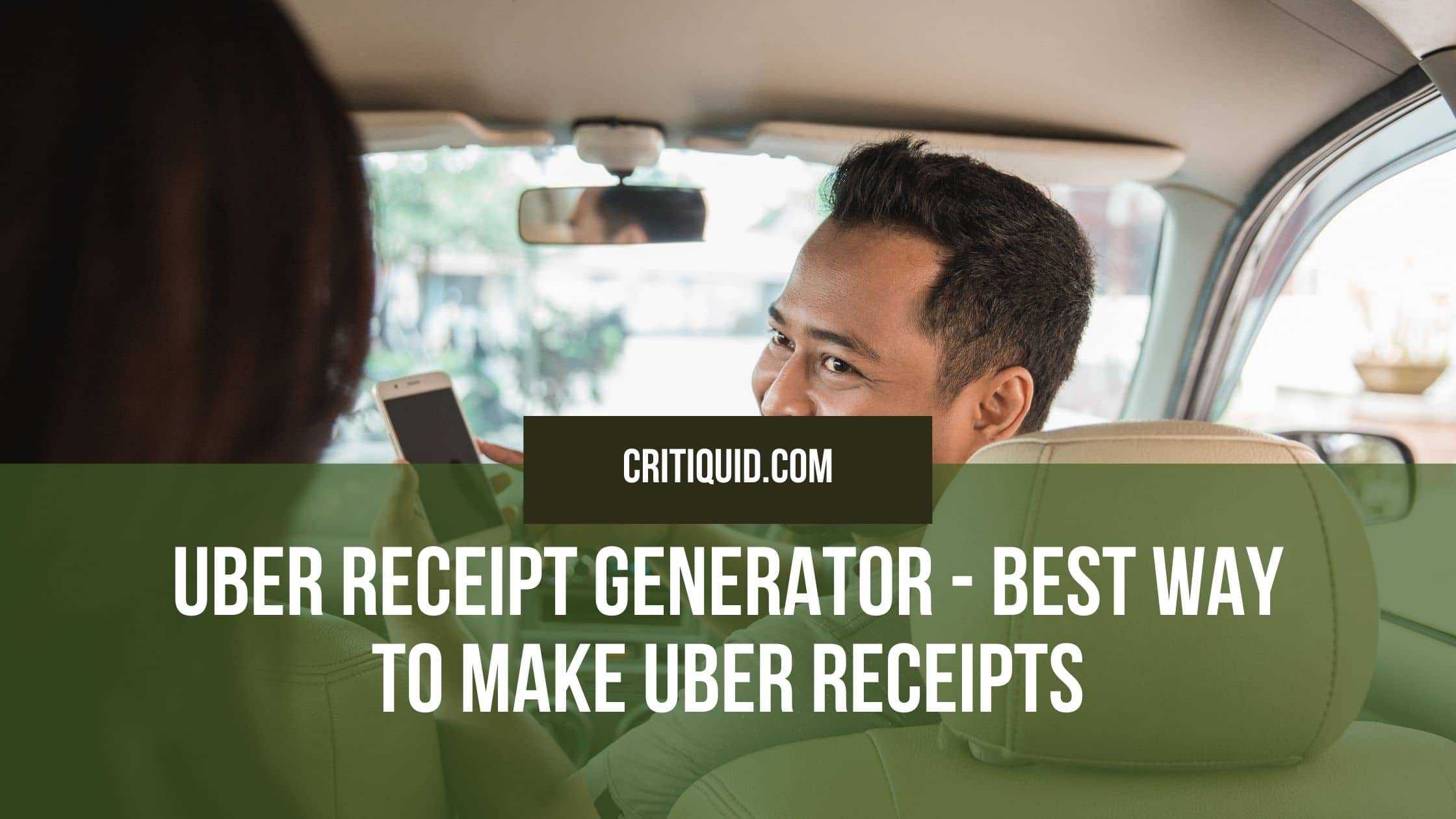 uber receipt generator