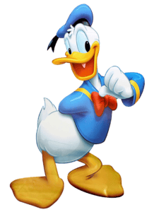 Male Disney Character Donald Duck