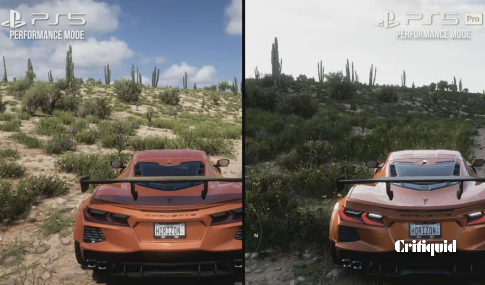 Forza Horizon 5 on PS5 Pro