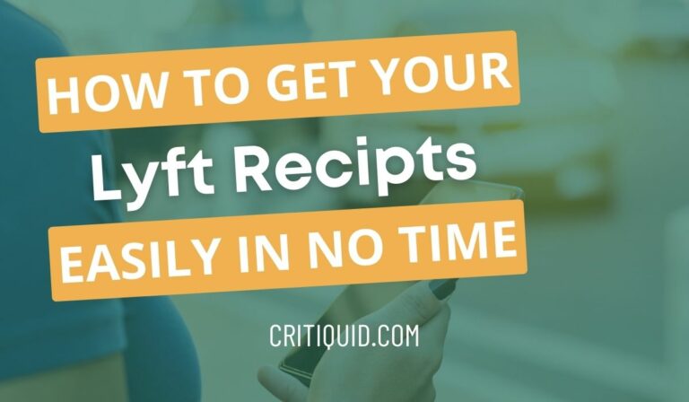 How to get a lyft receipt for expense report?