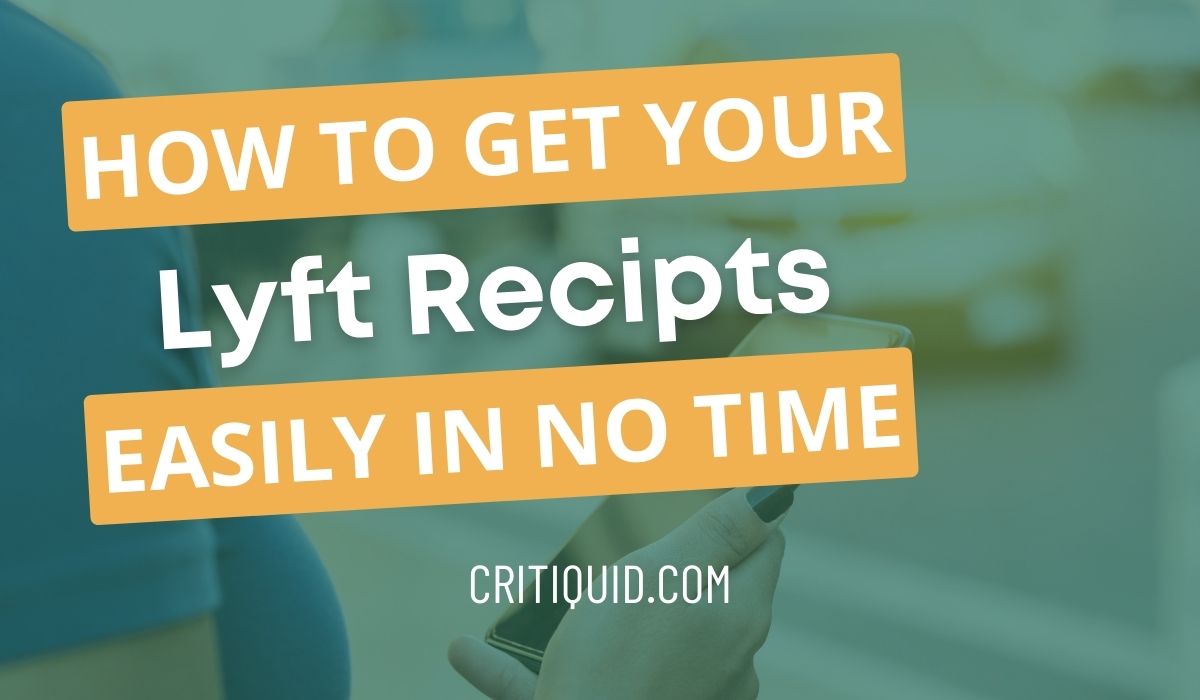 How to get a Lyft receipt for expense report