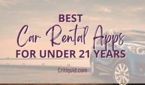 car rental apps for under 21 year old