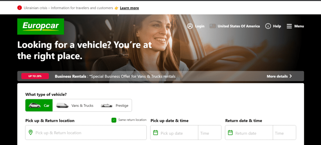 Car Rental apps for under 21 year old